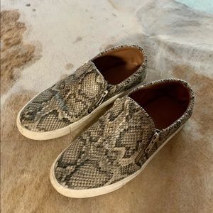 Snake skin sneakers